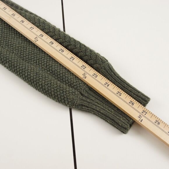 Madewell Hollydene Ruffle Shoulder Pullover Knit Wool Blend Green Sweater Sz S - Picture 6 of 9